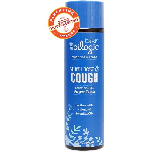 Oilogic Stuffy Nose and Cough Vapor Bath Relief for Babies & Toddlers, Essential Oil Breathe Blend - Naturally Soothes with 100% Pure Lavandin, Orange, Eucalyptus Oil & More - 266ml (9 fl oz)