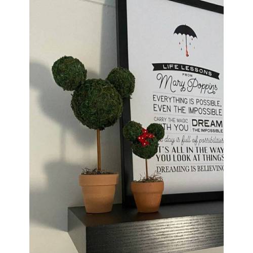 Topiary - Mickey & Minnie Topiaries for Magic to Home, Wedding, Mad Tea Party, Gifts - Great Bathroom, Coffee Bar Tiered Tray Mouse Decor