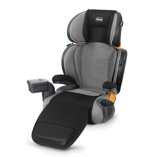 Chicco KidFit Zip Air Plus 2-in-1 Belt Positioning Booster Car Seat - Q Collection (Black/Grey), New