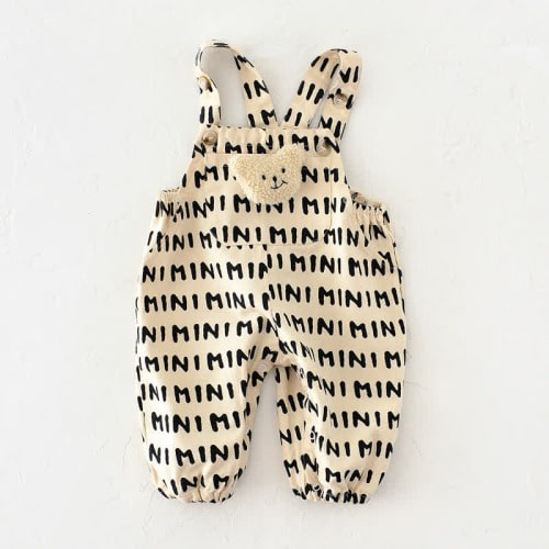 Baby Bear Adjustable Striped Overalls