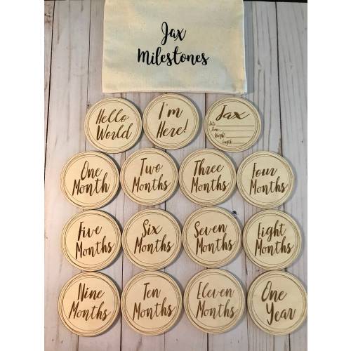 Baby milestones, Gift for baby, Shower gift, monthly milestones,