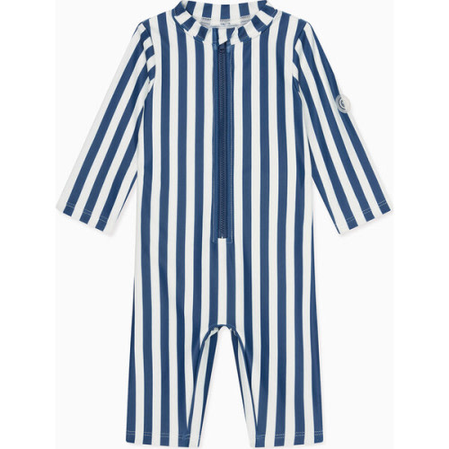 Navy Stripe Sun Safe Suit - MORI Swim | Maisonette