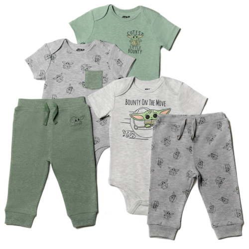 Star Wars The Child Infant Baby Boys Bodysuits and Jogger Pants Newborn to Infant