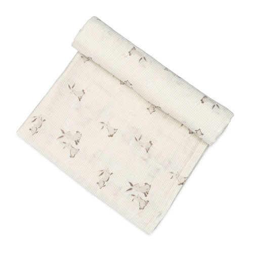 Birch Lane™ Garcia Organic Cotton Swaddle Blanket, 100% Organic Cotton, Bunny Pattern, Birch Lane™ & Reviews | Wayfair