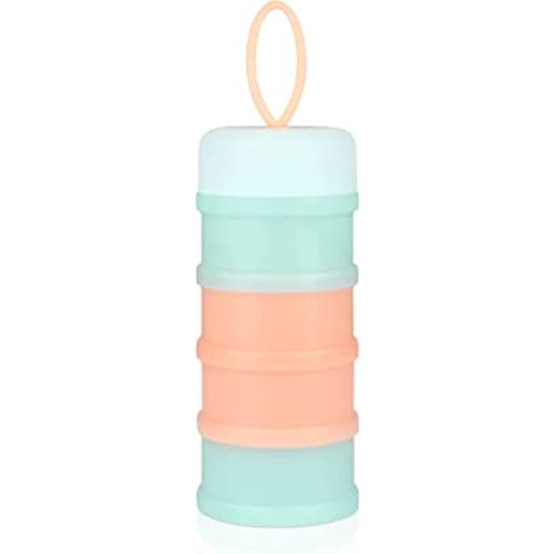 Baby Milk Powder Formula Dispenser, Non-spill Smart Stackable Baby Feeding Travel  Storage Container, Bpa Free, 4 Layers, Blue, 3 Pack
