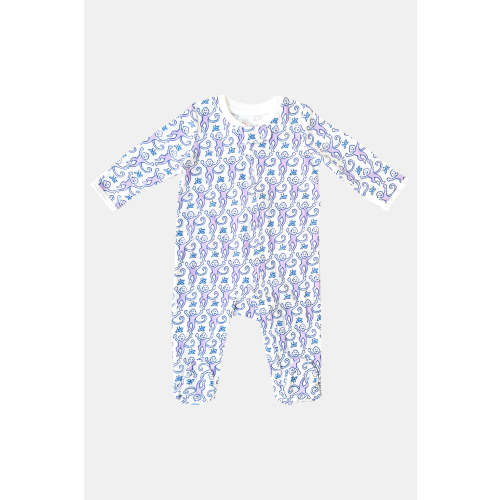 Infant Monkey Zipper Footie - size 3-6 months