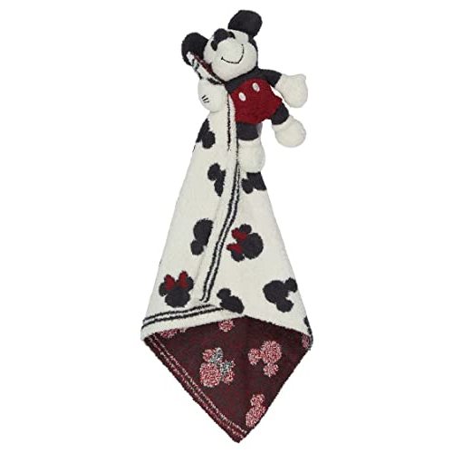 Barefoot Dreams CozyChic Disney Classic Mickey Mouse Buddie Blanket and Toy, Cream Multi 31 Count