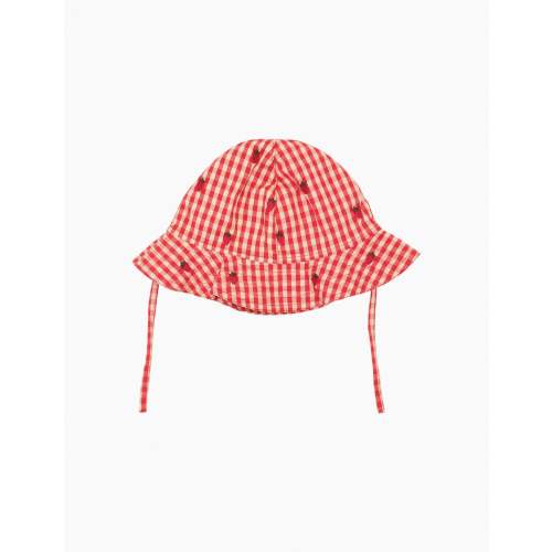 Molly Sunhat in Berry Gingham