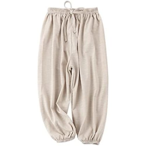 PAUBOLI Baby Long Bloomers Soft Cotton Harem Pants for Boys Girls 12M-7T (US, Age, 2 Years, 3 Years, Beige)
