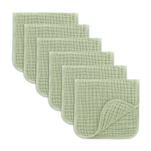 Muslin Burp Cloths (6PK)