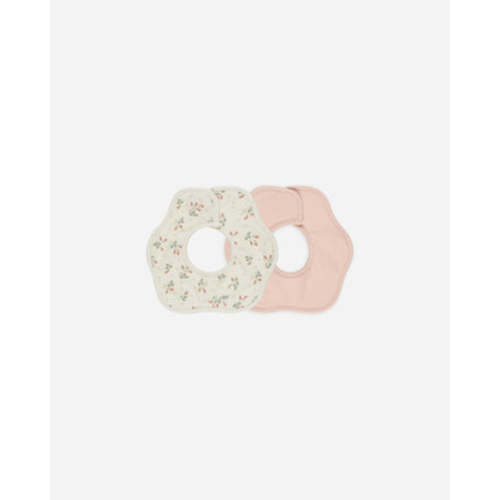 Flower Bib, 2 Pack || Strawberries, Melon