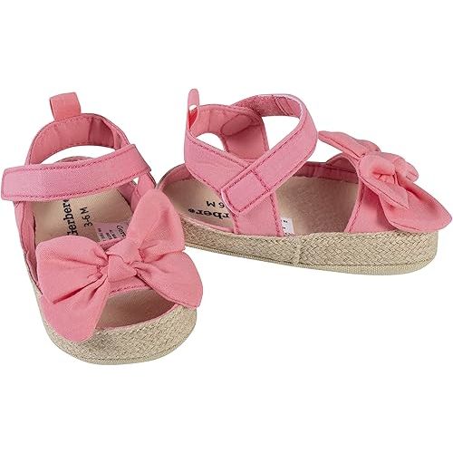 Gerber Baby-Girl's Espadrille Sandal Crib Shoe