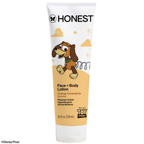 The Honest Company Disney Pixar's Toy Story Face and Body Lotion in Orange Creamsicle, 8.5 fl oz - Hypoallergenic Moisturizing Care