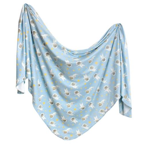 Copper Pearl Knit Swaddle Blanket - Lennon