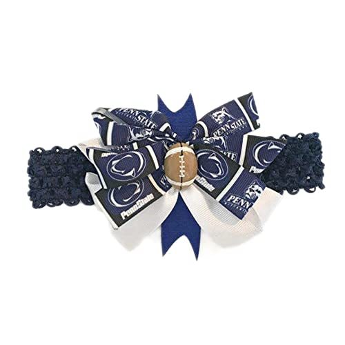 Penn State Baby Girl Boutique Bow Crocheted Headband