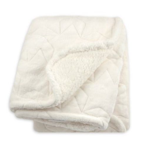 Just Born® Star Luxury Blanket in Ivory - IVORY - 30" X 40"