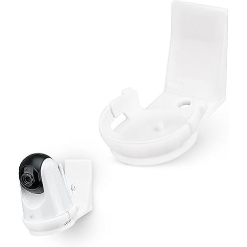 BRAINWAVZ Adheasive Wall Mount for VAVA Baby Monitor Camera (VA-IH006) Shelf - No Screws, Easy to Install, No Mess, Strong Mount Holder, White