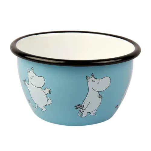Moomin Retro enamel bowl 6 dl from Muurla - NordicNest.com