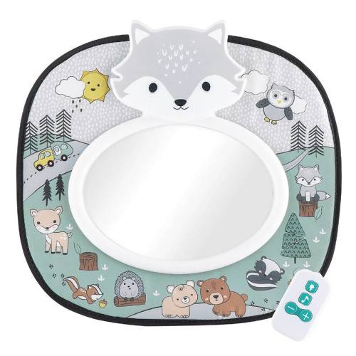 The Peanutshell Woodland Car Seat Musical Mirror