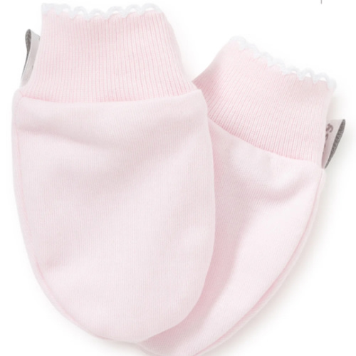 Pink/White Kissy Basics Mittens
