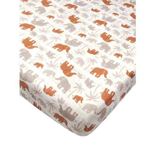 Modern Moments by Gerber Baby & Toddler Boy Ultra Soft Fitted Crib Sheet, Beige Safari