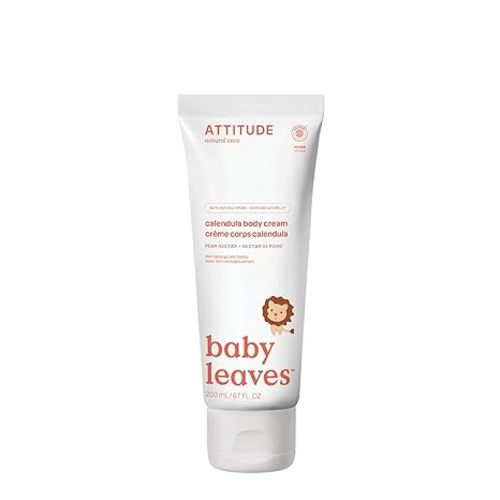 ATTITUDE Body Cream for Baby, EWG Verified, Made with Naturally Derived Ingredients, Vegan, Pear Nectar, 6.7 Fl Oz