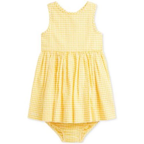 Baby Girls Cotton Gingham Seersucker Dress