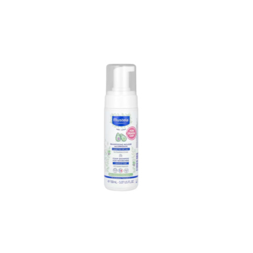 Mustela, шампунь-пінка для новонароджених із поліфенолами авокадо, для немовлят, 150 мл (5,07 рідк. унції)