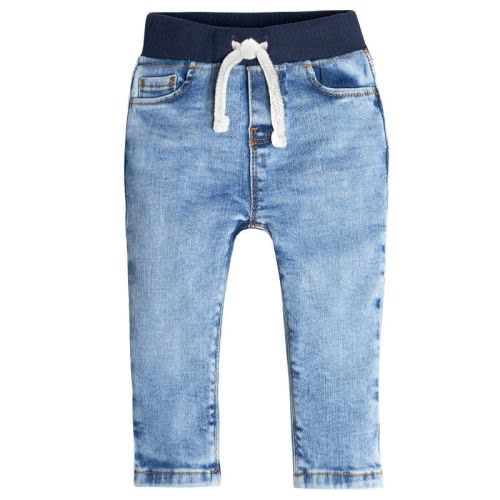 Gerber Infant Denim Rib Waist Skinny Jeans, Light Blue, 3-6 Months