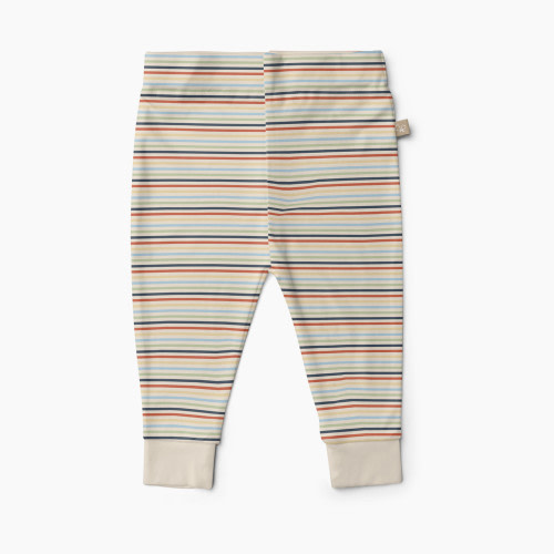 Goumi Kids x Babylist Baby Pants - Warm Stripe, 0-3 M