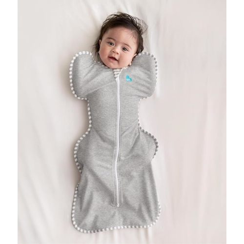 Love to Dream Swaddle UP, Baby Sleep Sack, Self-Soothing Swaddles for Newborns, Improves Sleep, Snug Fit Helps Calm Startle Reflex, New Born Essentials for Baby, 13-19 lbs, Grey