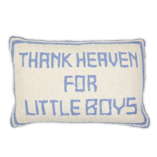 Thank Heaven for Little Boys Throw Pillow
