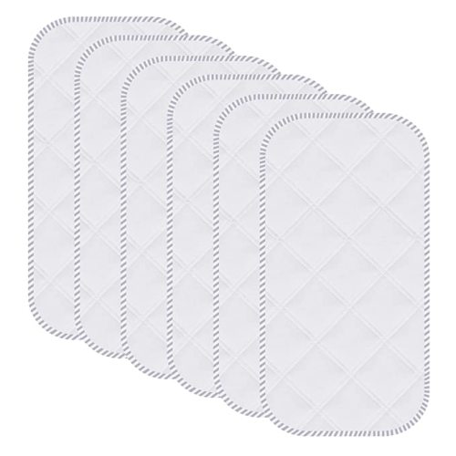 Sunny zzzZZ 6 Pack Baby Waterproof Changing Pad Liners - Quilted Thicker Ultra Soft Changing Table Cover Liners - Durable & Easy to Clean - White - 23" x 11" - 11x23 Inch (Pack of 6)