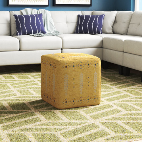 Wade Logan® Latronya Floral Turkish Upholstered Ottoman & Reviews | Wayfair