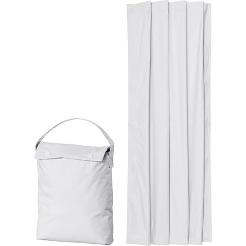 Amazon Basics Portable Blackout Curtain Shade with Suction Cups, 50" x 78", 1 Pack, White