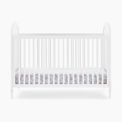 Delta Children Madeline 4-in-1 Convertible Crib - Bianca White/Textured Almond