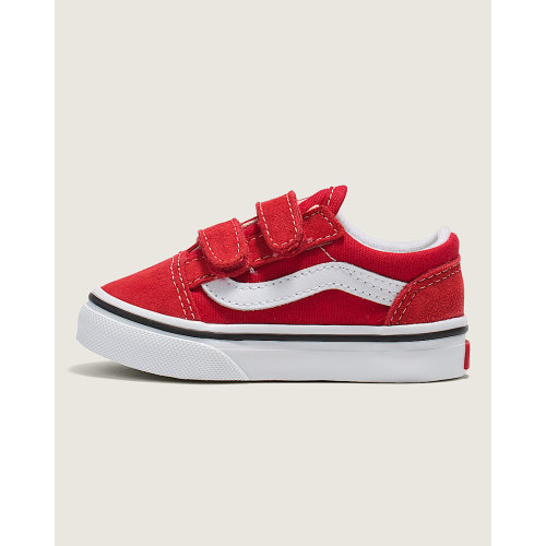 Vans | Toddler Old Skool V Racing Red/True White Shoes