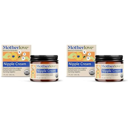 Motherlove Nipple Cream (2 oz) Organic Lanolin-Free Nipple Cream for Breastfeeding—Benefits Nursing & Pumping Moms