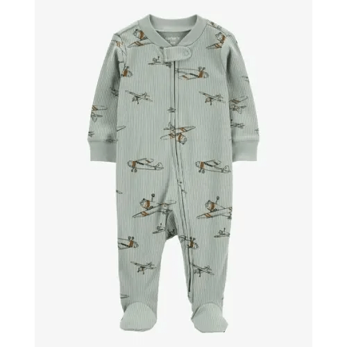 Baby Airplane 2-Way Zip Sleep & Play Pajamas - Carter's | Carter's