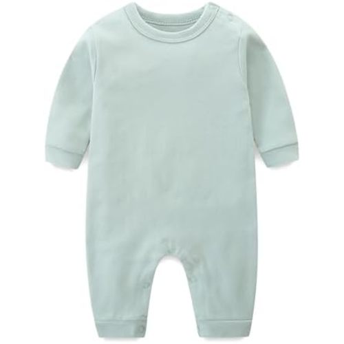 Unisex Baby Onesie, Long Sleeve 100% Cotton Baby Clothes, Baby Footless Jumpsuit