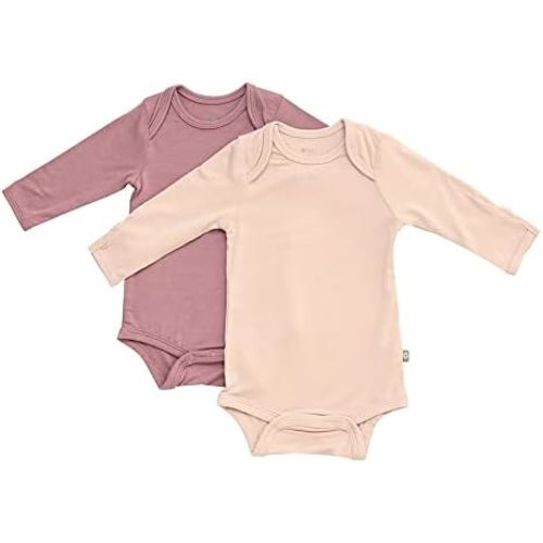 KYTE BABY Rayon made from Bamboo Long Sleeve Baby Bodysuits, 2-Pack