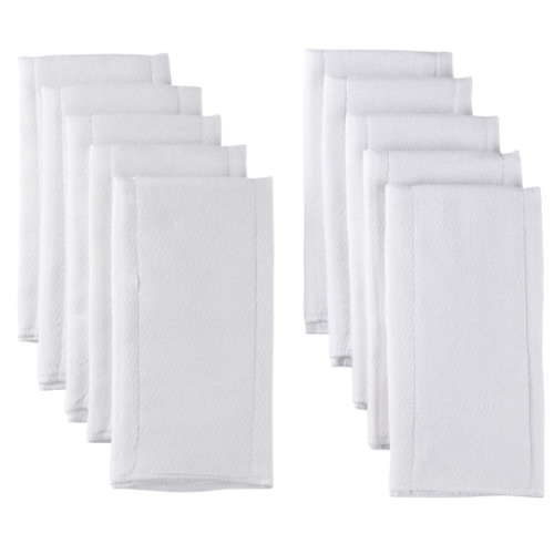 Gerber Unisex Baby Boys Girls Birdseye Prefold Cloth Diapers Multipack White Premiun 3-Ply 10 Pack