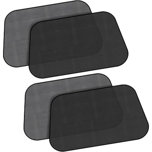 EcoNour Car Side Window Shades for Baby | 4 Pack Car Side Window Sunshade for Kids | Mesh Fabric Static Cling | UV Protection Sun Shades for Kids | Fits Most Cars, MVPs & Vans | X-Large (26"x16")
