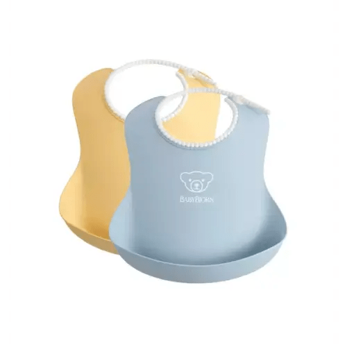 Brands We Love Baby Bib 2-Pack, Yellow / Blue by Janie and Jack