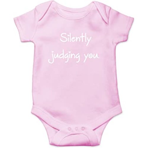 Silently Judging You - Funny Baby Essentials Bodysuit - Newborn Outfit Boy Baby Girl Clothes