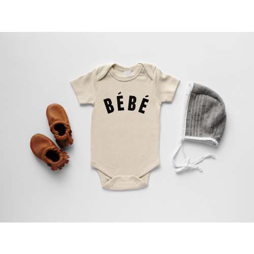 Bébé Organic Baby Bodysuit, 3-6M