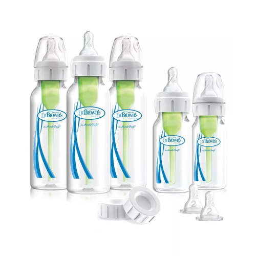 Dr. Brown's Natural Flow Options+ Anti-colic Baby Bottles Newborn Feeding