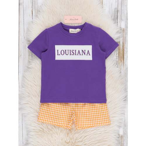 Louisiana Smocked Gingham Outfit