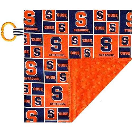 Syracuse Orange Licensed 10" x 10" Baby Crinkle Minky Lovey