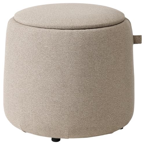 JÄRRESTAD Pouffe - with storage/Tonerud dark beige
